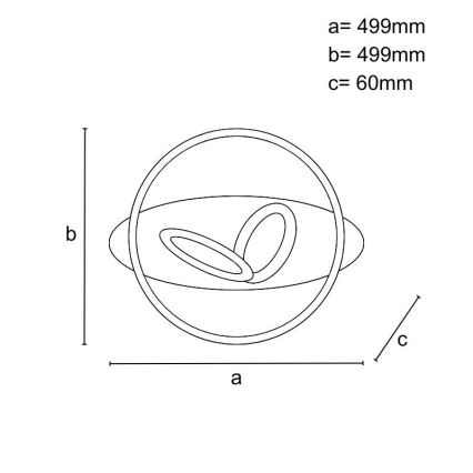 LED Stmievateľné stropné svietidlo LED/105W/230V 3000-6500K + diaľkové ovládanie