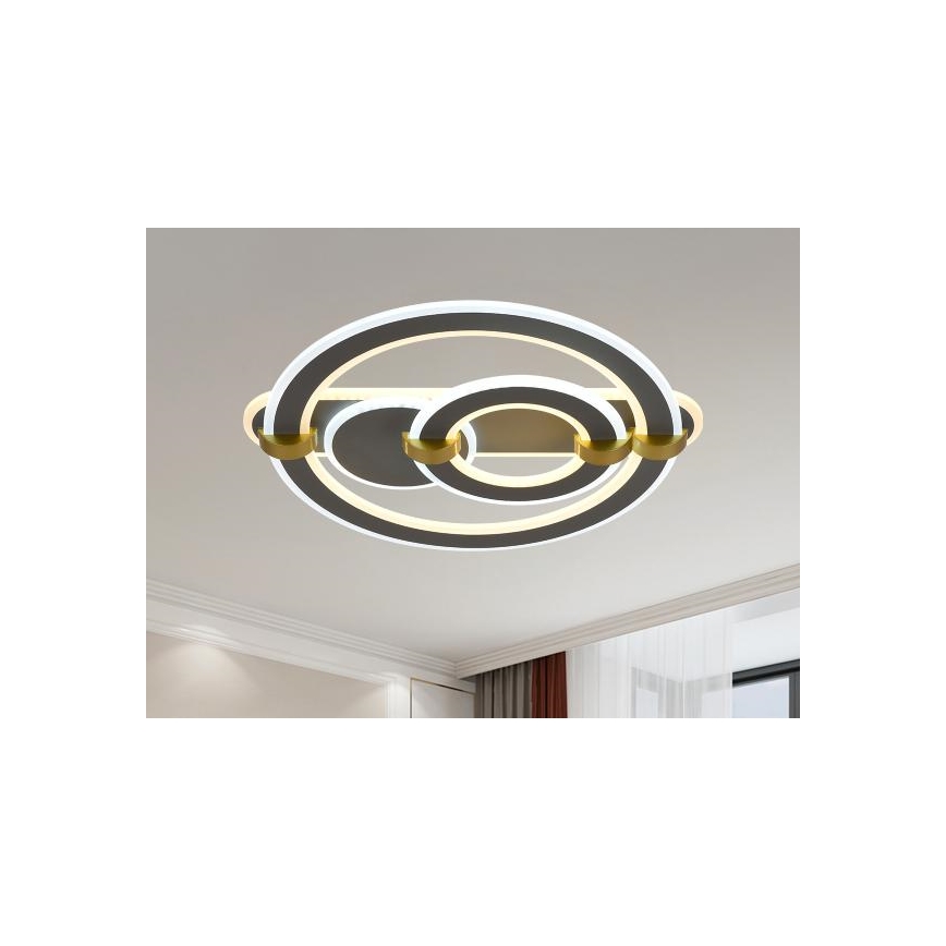 LED Stmievateľné stropné svietidlo LED/120W/230V 3000-6500K + diaľkové ovládanie