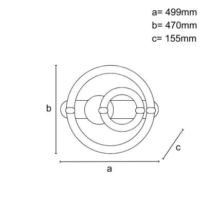 LED Stmievateľné stropné svietidlo LED/120W/230V 3000-6500K + diaľkové ovládanie