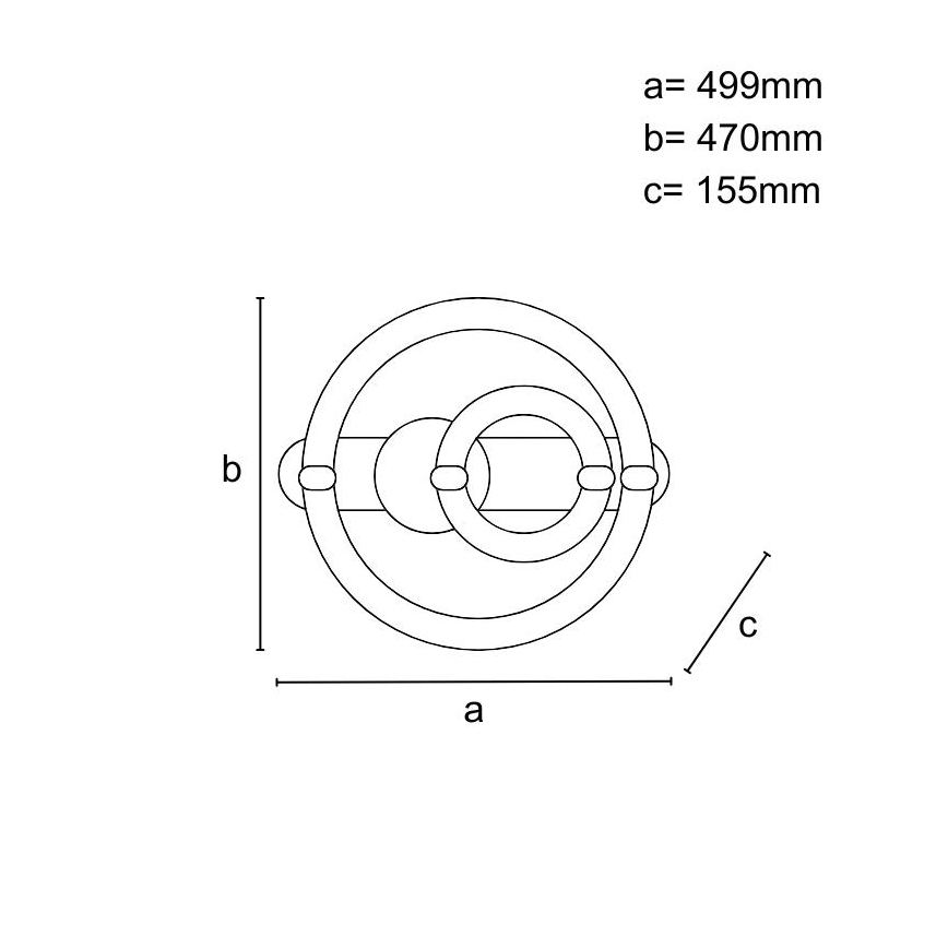 LED Stmievateľné stropné svietidlo LED/120W/230V 3000-6500K + diaľkové ovládanie
