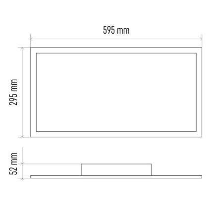 LED Stmievateľné stropné svietidlo LED/25W/230V 2700K-6000K + diaľkové ovládanie