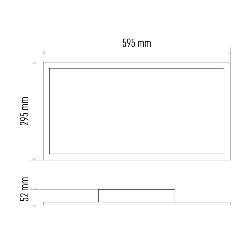 LED Stmievateľné stropné svietidlo LED/25W/230V 2700K-6000K + diaľkové ovládanie