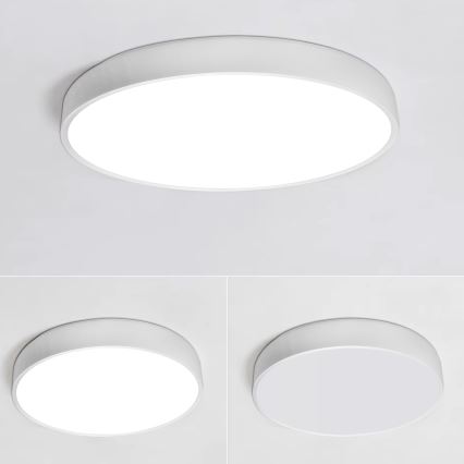 LED Stmievateľné stropné svietidlo LED/30W/230V 3000-6500K pr. 30 cm biela + diaľkové ovládanie