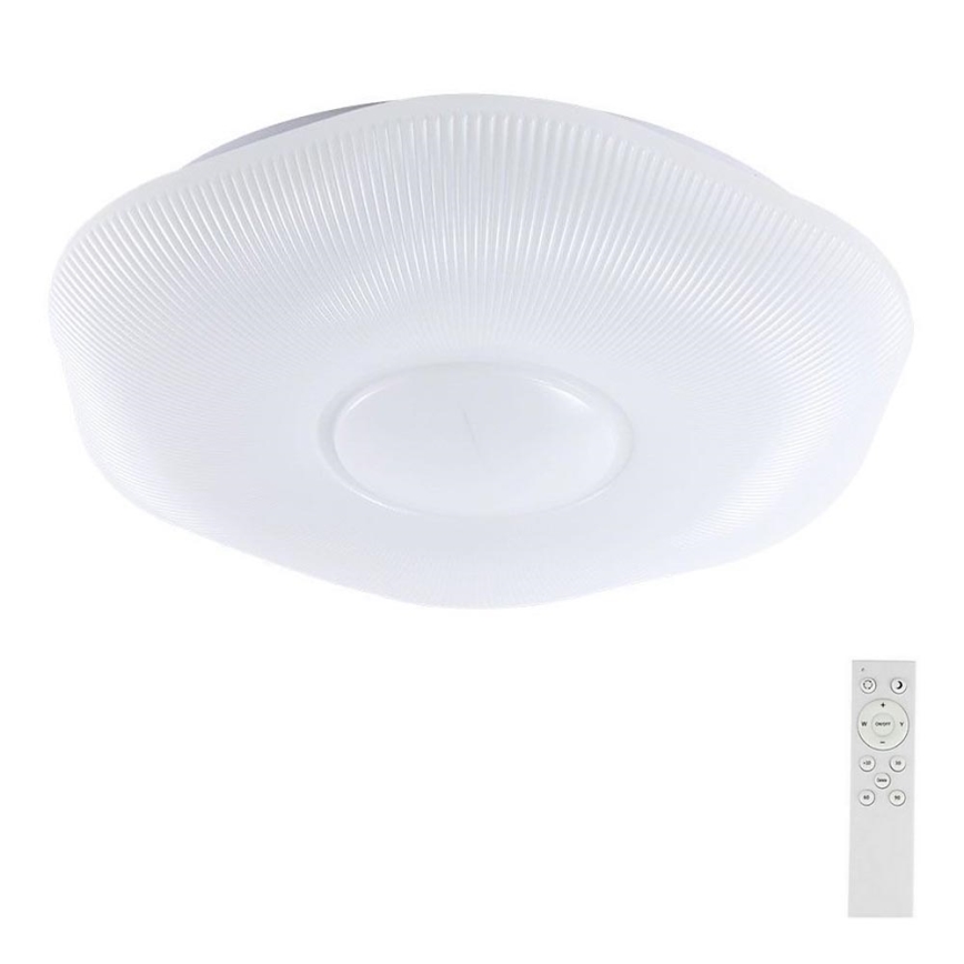 LED Stmievateľné stropné svietidlo LED/40W/230V 3000-6500K 40 cm biela + diaľkové ovládanie