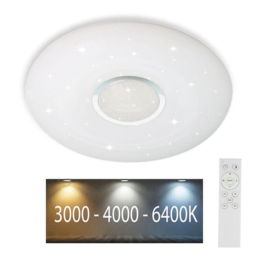 LED Stmievateľné stropné svietidlo LED/40W/230V 3000K/4000K/6500K pr. 49 cm + diaľkové ovládanie