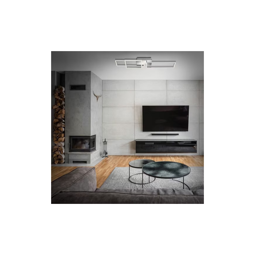 LED stmievateľné stropné svietidlo LED/42W/230V 3000K matný chróm