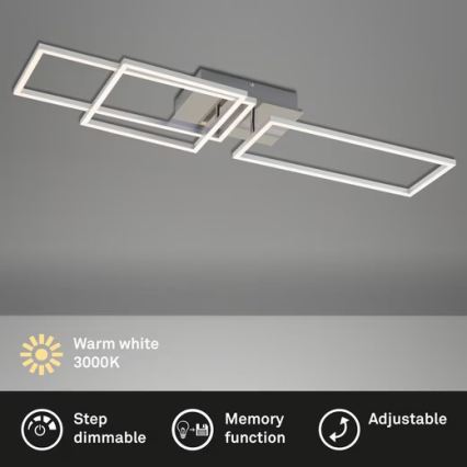 LED stmievateľné stropné svietidlo LED/42W/230V 3000K matný chróm