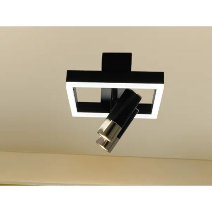 LED Stmievateľné stropné svietidlo LED/50W/230V 3000-6500K čierna + diaľkové ovládanie