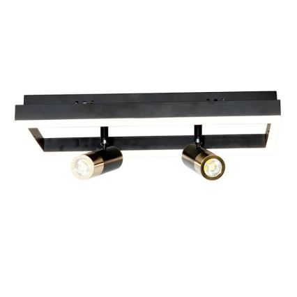 LED Stmievateľné stropné svietidlo LED/50W/230V 3000-6500K čierna + diaľkové ovládanie