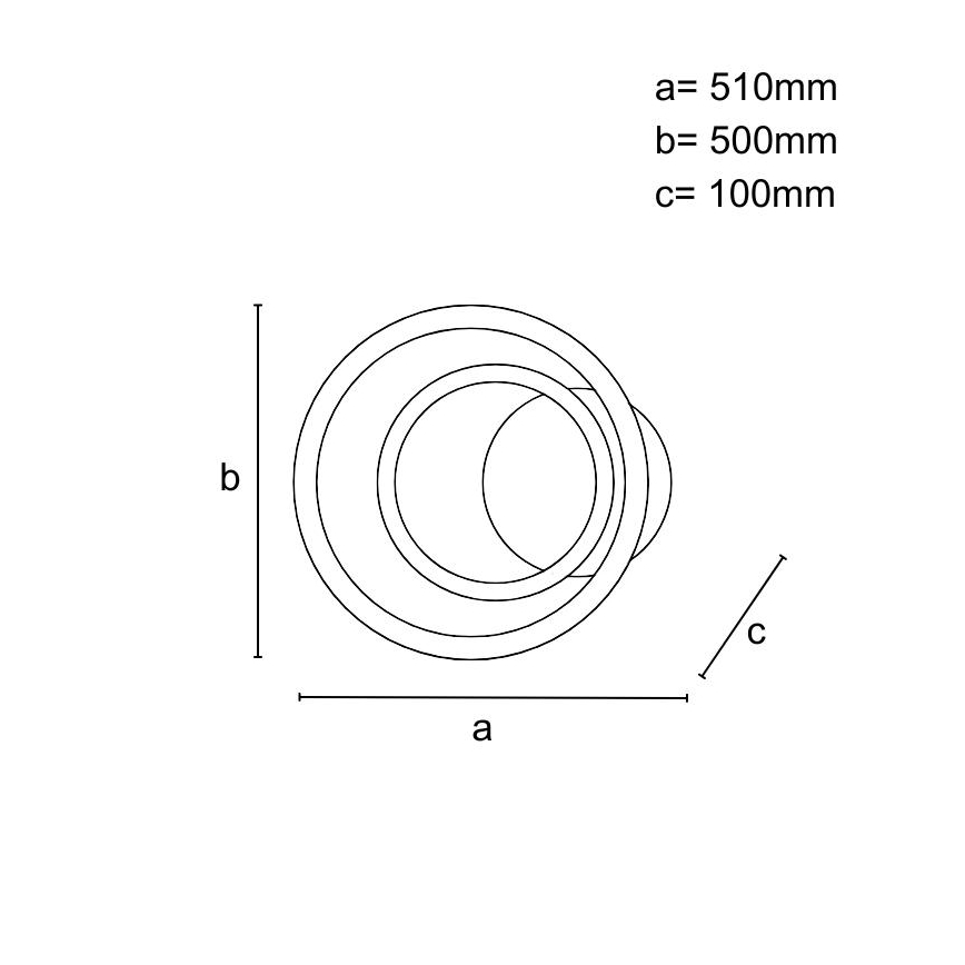 LED Stmievateľné stropné svietidlo LED/55W/230V 3000-6500K + diaľkové ovládanie