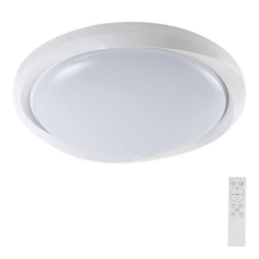 LED Stmievateľné stropné svietidlo LED/60W/230V 3000-6500K 49,2 cm biela + diaľkové ovládanie