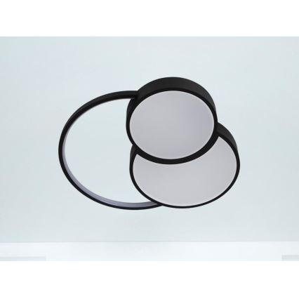 LED Stmievateľné stropné svietidlo LED/60W/230V 3000-6500K čierna + diaľkové ovládanie