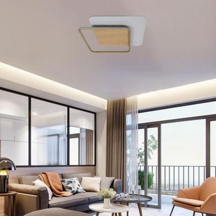 LED Stmievateľné stropné svietidlo LED/60W/230V 3000-6500K + diaľkové ovládanie