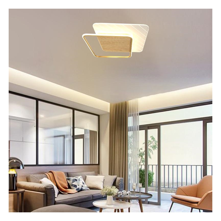LED Stmievateľné stropné svietidlo LED/60W/230V 3000-6500K + diaľkové ovládanie