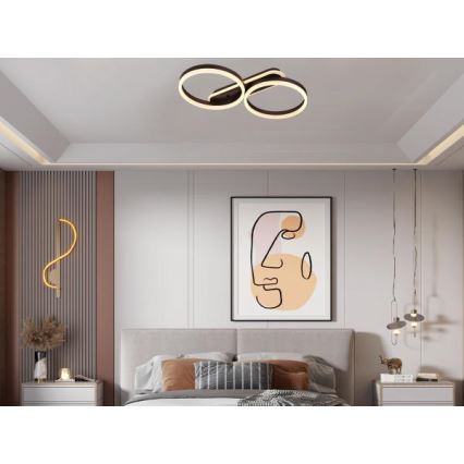 LED stmievateľné stropné svietidlo LED/60W/230V 3000-6500K + diaľkové ovládanie
