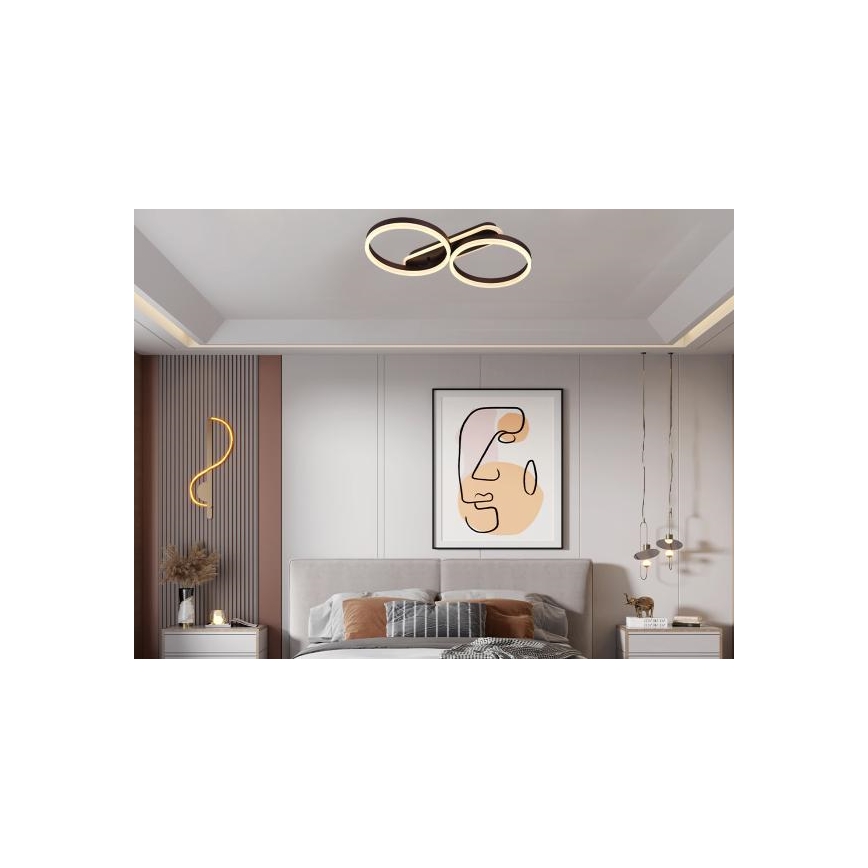 LED stmievateľné stropné svietidlo LED/60W/230V 3000-6500K + diaľkové ovládanie