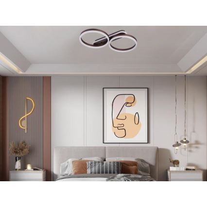 LED stmievateľné stropné svietidlo LED/60W/230V 3000-6500K + diaľkové ovládanie