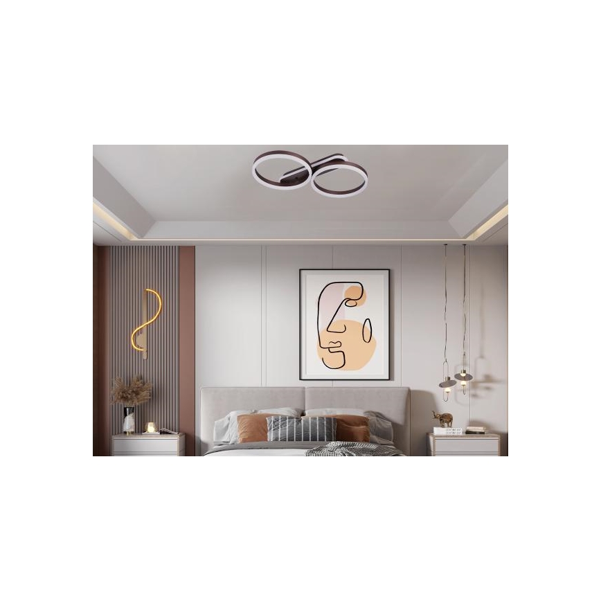 LED stmievateľné stropné svietidlo LED/60W/230V 3000-6500K + diaľkové ovládanie