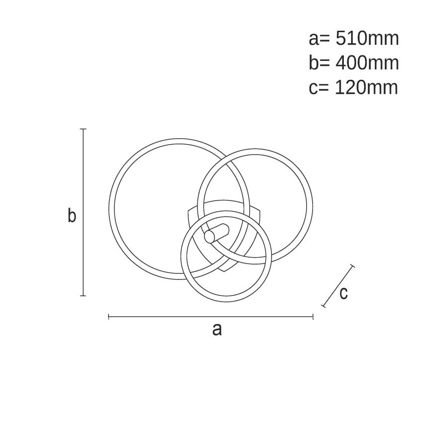 LED Stmievateľné stropné svietidlo LED/70W/230V 3000-6500K biela/čierna + diaľkové ovládanie