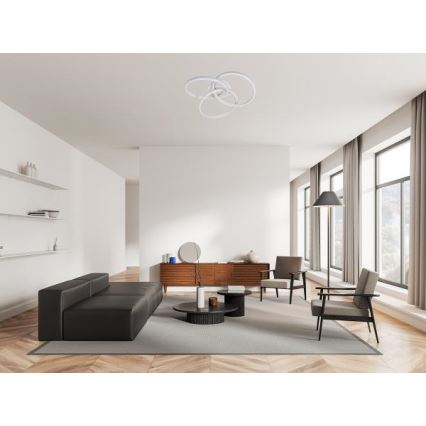 LED Stmievateľné stropné svietidlo LED/70W/230V 3000-6500K biela + diaľkové ovládanie