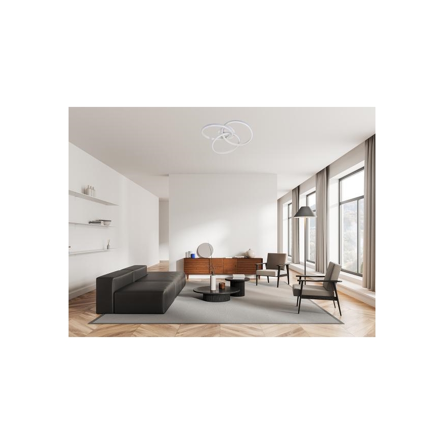 LED Stmievateľné stropné svietidlo LED/70W/230V 3000-6500K biela + diaľkové ovládanie