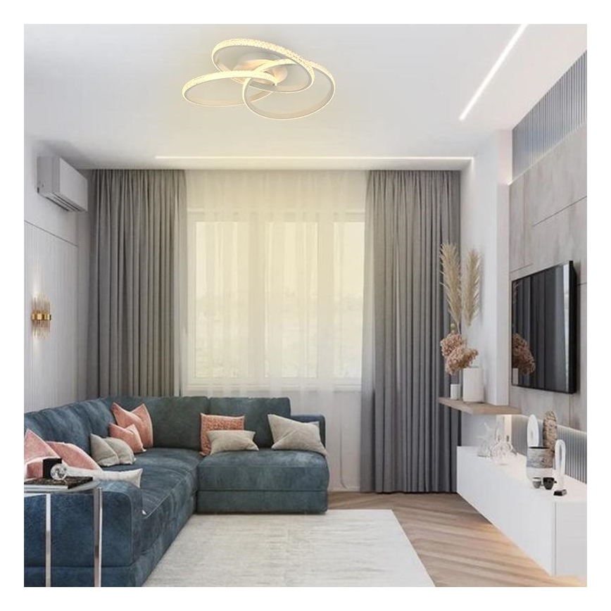 LED Stmievateľné stropné svietidlo LED/70W/230V 3000-6500K biela + diaľkové ovládanie