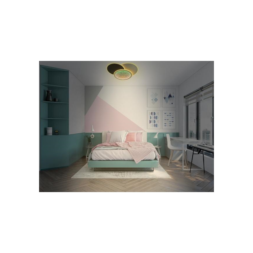 LED Stmievateľné stropné svietidlo LED/80W/230V 3000-6500K biela + diaľkové ovládanie