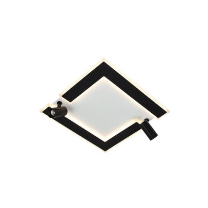 LED Stmievateľné stropné svietidlo LED/80W/230V 3000-6500K čierna + diaľkové ovládanie
