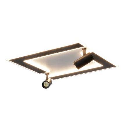 LED Stmievateľné stropné svietidlo LED/80W/230V 3000-6500K čierna + diaľkové ovládanie