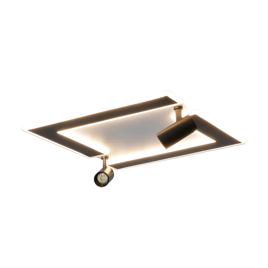 LED Stmievateľné stropné svietidlo LED/80W/230V 3000-6500K čierna + diaľkové ovládanie