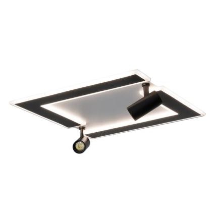 LED Stmievateľné stropné svietidlo LED/80W/230V 3000-6500K čierna + diaľkové ovládanie