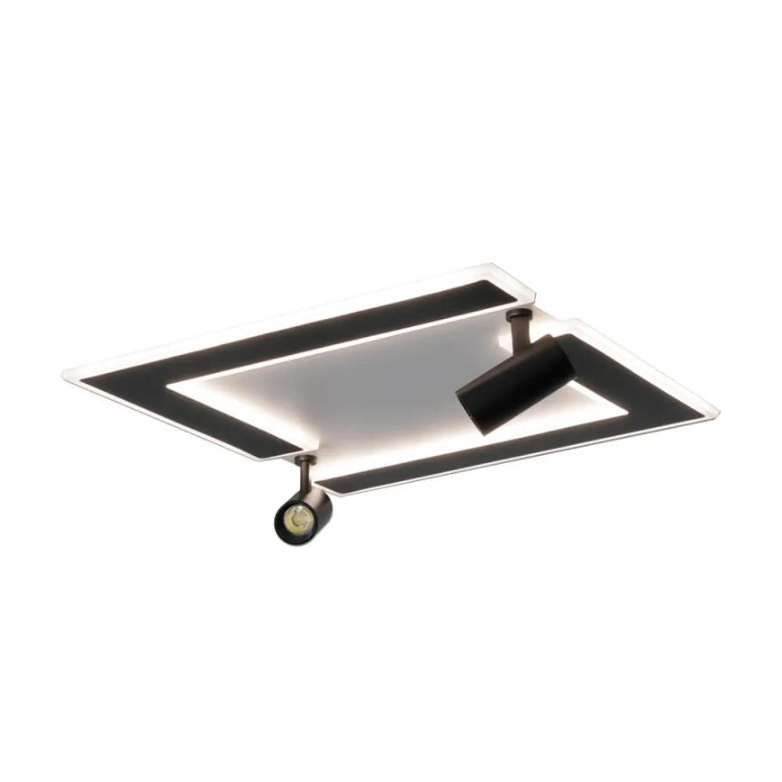 LED Stmievateľné stropné svietidlo LED/80W/230V 3000-6500K čierna + diaľkové ovládanie