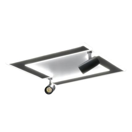 LED Stmievateľné stropné svietidlo LED/80W/230V 3000-6500K čierna + diaľkové ovládanie