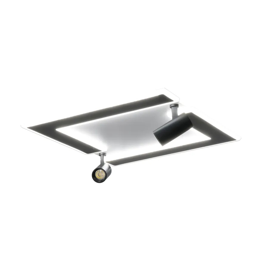 LED Stmievateľné stropné svietidlo LED/80W/230V 3000-6500K čierna + diaľkové ovládanie