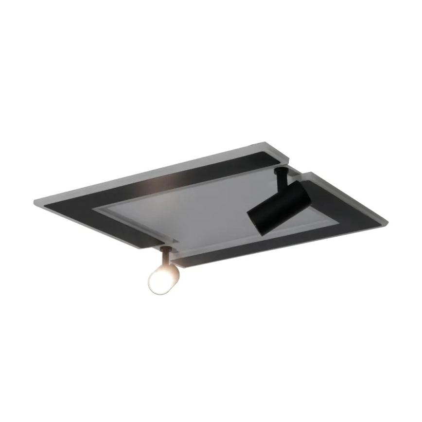 LED Stmievateľné stropné svietidlo LED/80W/230V 3000-6500K čierna + diaľkové ovládanie