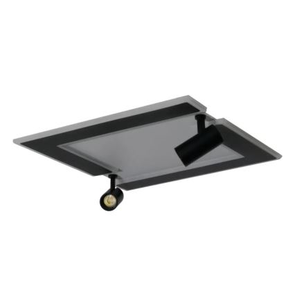 LED Stmievateľné stropné svietidlo LED/80W/230V 3000-6500K čierna + diaľkové ovládanie