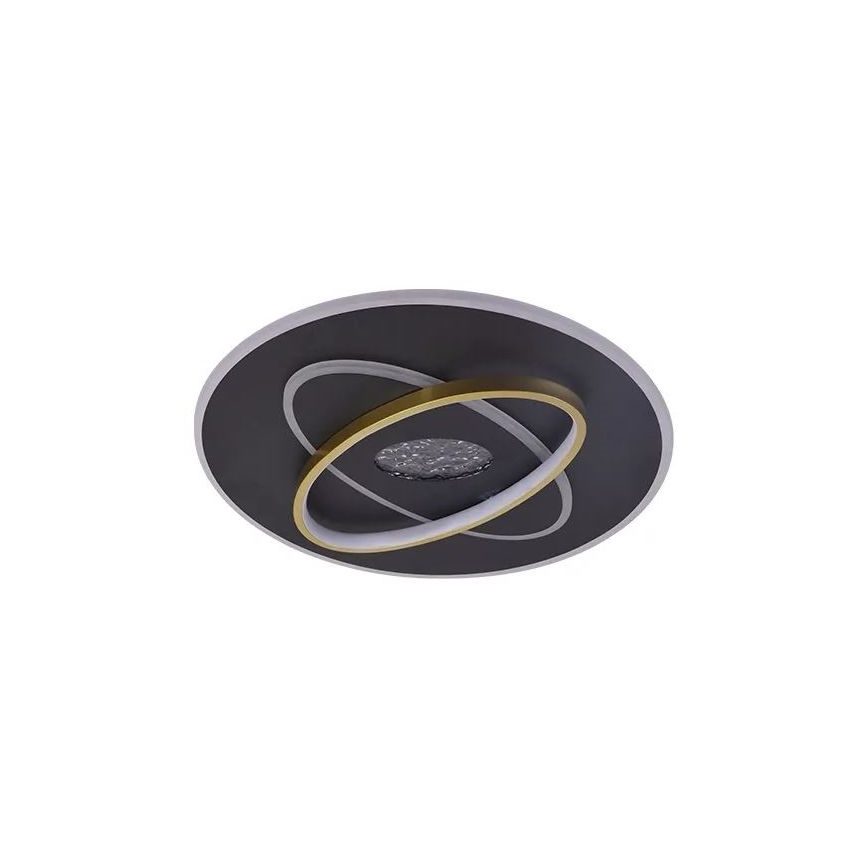 LED Stmievateľné stropné svietidlo LED/80W/230V 3000-6500K čierna + diaľkové ovládanie