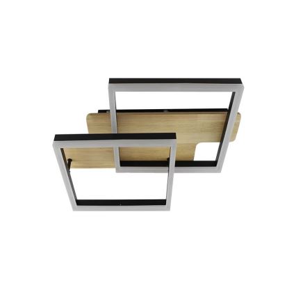 LED Stmievateľné stropné svietidlo LED/85W/230V 3000-6500K dub + diaľkové ovládanie