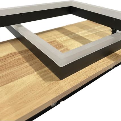 LED Stmievateľné stropné svietidlo LED/85W/230V 3000-6500K dub + diaľkové ovládanie
