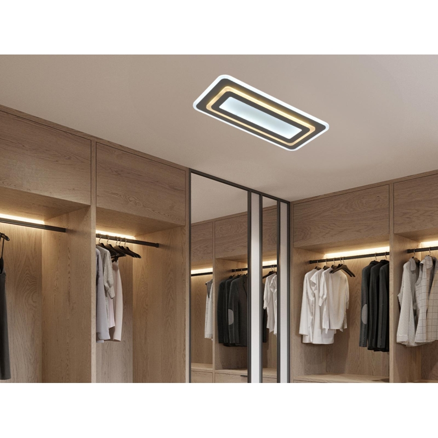 LED stmievateľné stropné svietidlo LED/85W/230V 3000-6500K šedé + diaľkové ovládanie