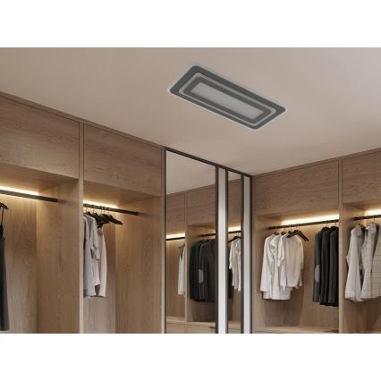 LED stmievateľné stropné svietidlo LED/85W/230V 3000-6500K šedé + diaľkové ovládanie