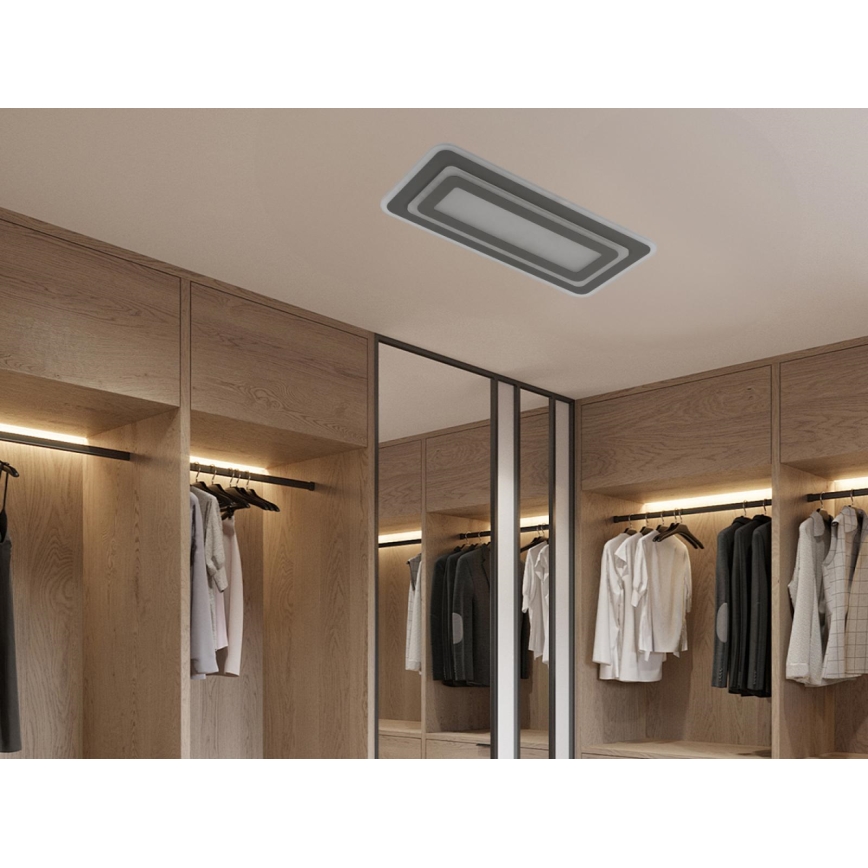 LED stmievateľné stropné svietidlo LED/85W/230V 3000-6500K šedé + diaľkové ovládanie