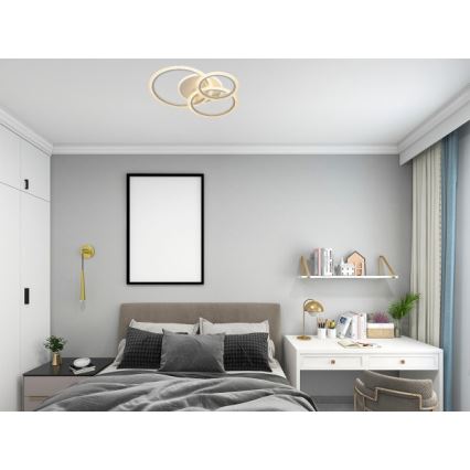 LED Stmievateľné stropné svietidlo LED/90W/230V 3000-6500K + diaľkové ovládanie
