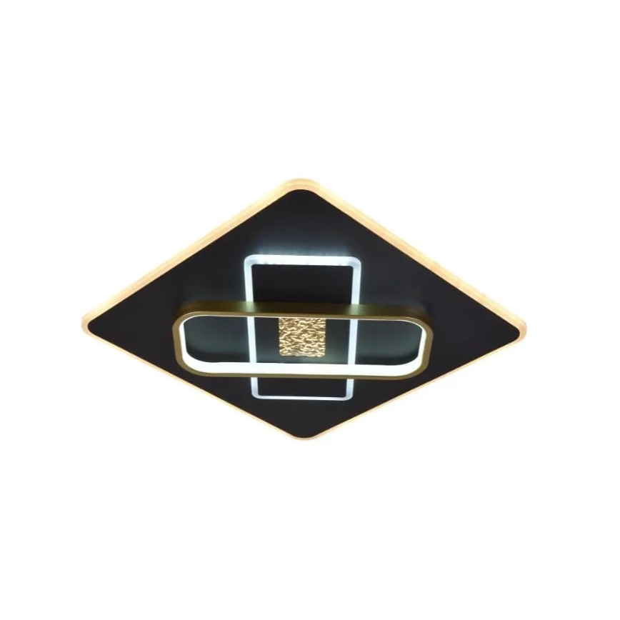 LED Stmievateľné stropné svietidlo LED/90W/230V 3000-6500K čierna + diaľkové ovládanie