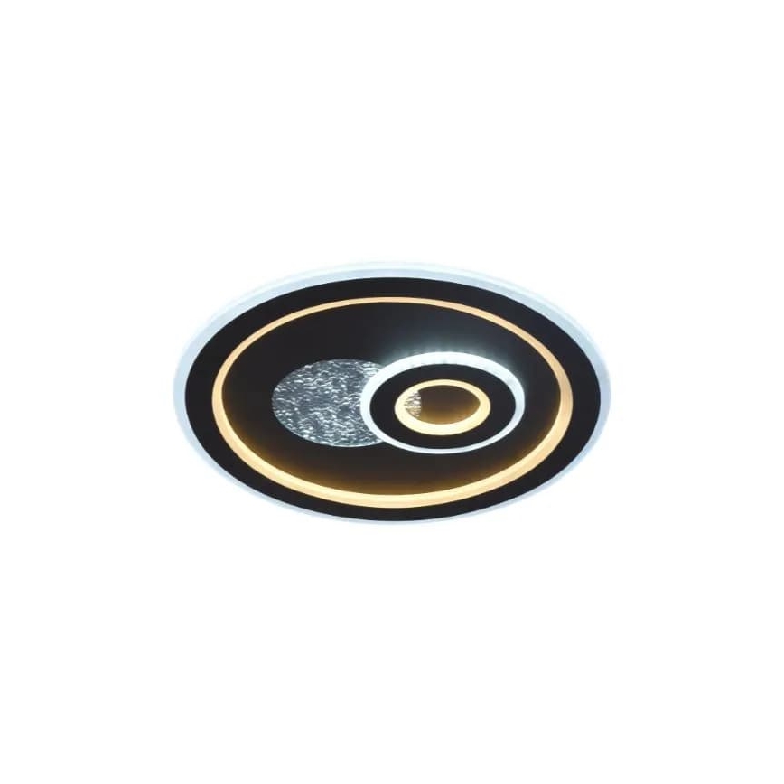 LED Stmievateľné stropné svietidlo LED/95W/230V 3000-6500K čierna + diaľkové ovládanie