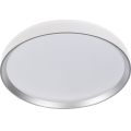 LED Stmievateľné stropné svietidlo LIXAN LED/65W/230V 3000-6500K pr. 48,6 cm biela/strieborná + diaľkové ovládanie
