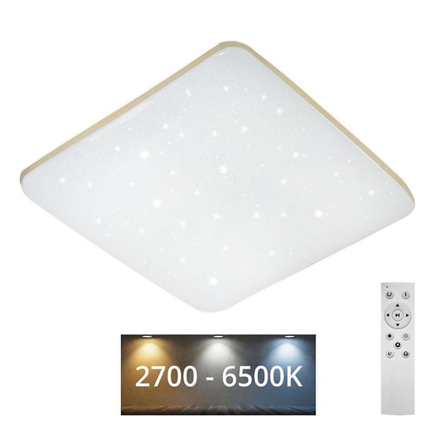 LED Stmievateľné stropné svietidlo MANA LED/60W/230V 2700-6500K 53x53 cm + diaľkové ovládanie
