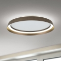 LED Stmievateľné stropné svietidlo MANTA LED/38W/230V 2700/3000/4000K pr. 45 cm hnedá