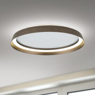 LED Stmievateľné stropné svietidlo MANTA LED/38W/230V 2700/3000/4000K pr. 45 cm hnedá