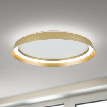 LED Stmievateľné stropné svietidlo MANTA LED/38W/230V 2700/3000/4000K pr. 45 cm zlatá